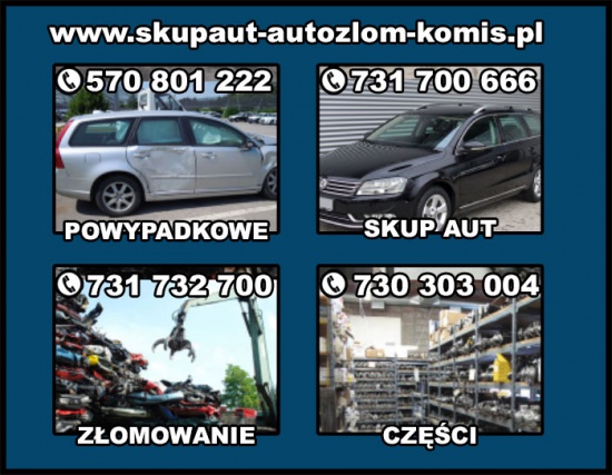kupię KAŻDE POWYPADKOWE AUTO / Skup aut powypadkowych tel(skorzystaj z formularza) 